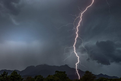 Close lightning strike