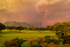 Stormy Sunset towards the Outeniqua mountains