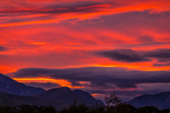 Pre-sunrise cloud formation